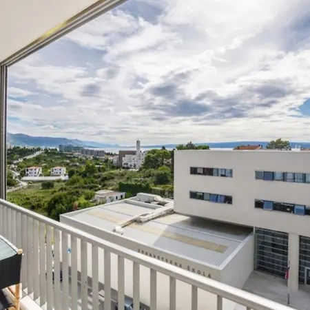 Allora With Panoramic Sea View 아파트 스플리트